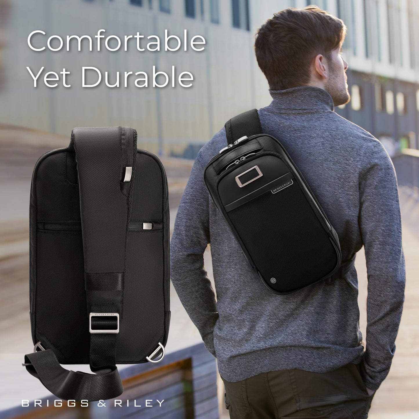 Briggs & Riley Medium Cargo Backpack for Women & Men - Laptop Backpack, For Work & Travel, Lightweight & Durable, Padded Straps, Fits up to 15" Laptop - @work Collection, Black Gsupps Australia