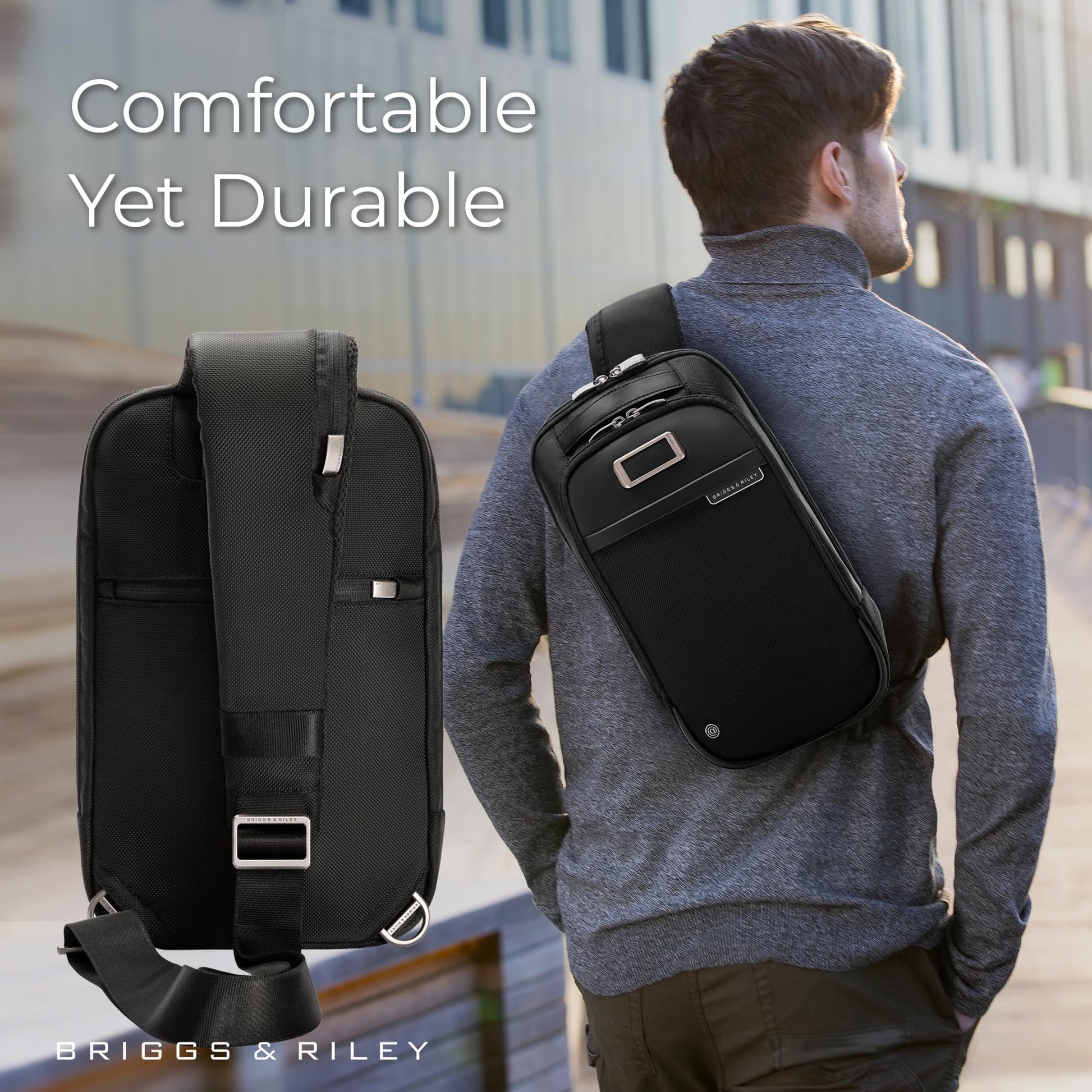 Briggs & Riley Medium Cargo Backpack for Women & Men - Laptop Backpack, For Work & Travel, Lightweight & Durable, Padded Straps, Fits up to 15" Laptop - @work Collection, Black Gsupps Australia