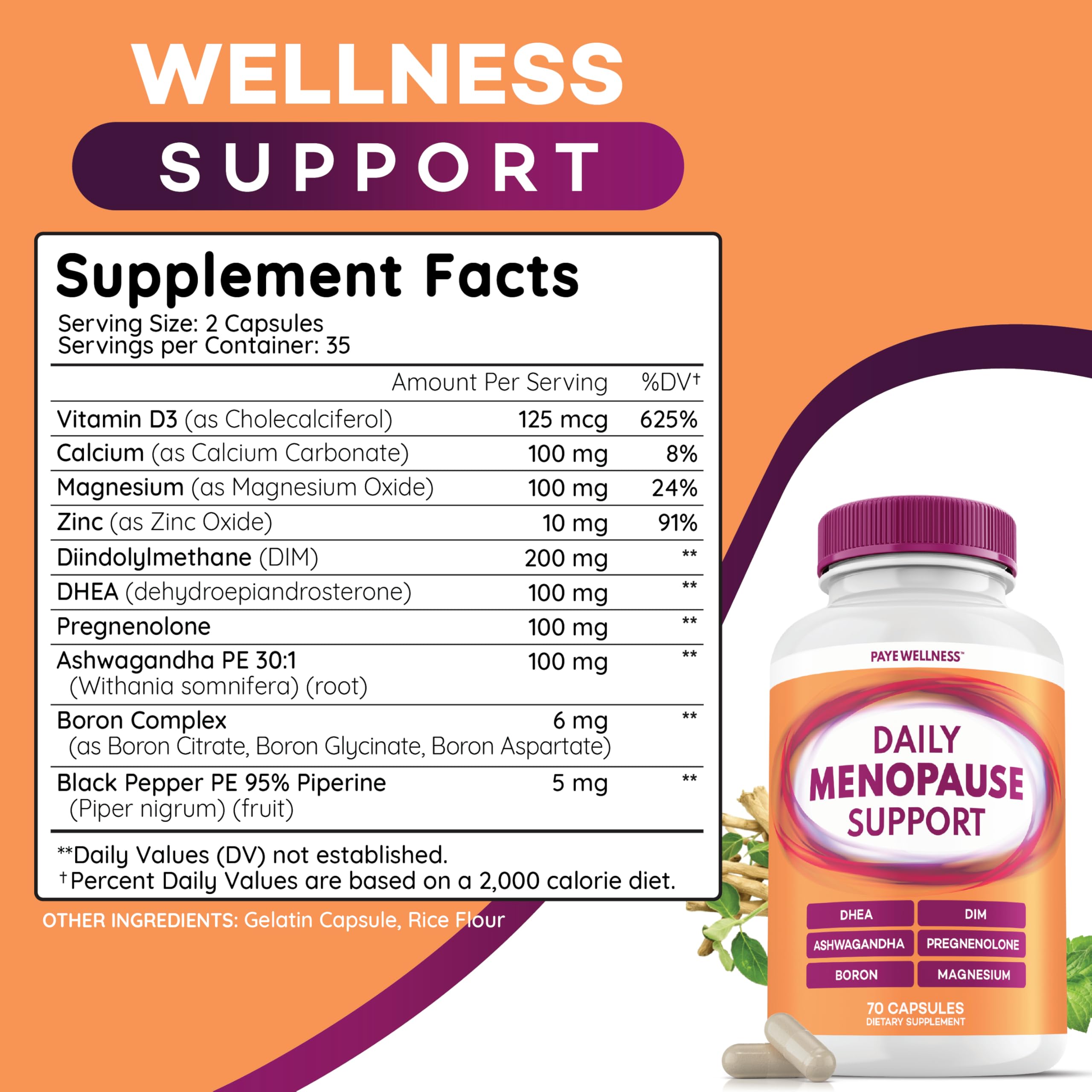 Menopause and Perimenopause Supplement for Women 10-1 Relief Formula for Hot Flashes, Night Sweats, Mood, Energy & Hormone – DIM, Ashwagandha, Vitamin D, DHEA, Zinc, Magnesium 2-Pack, 140 Capsules PAYÉ buy australia supplements