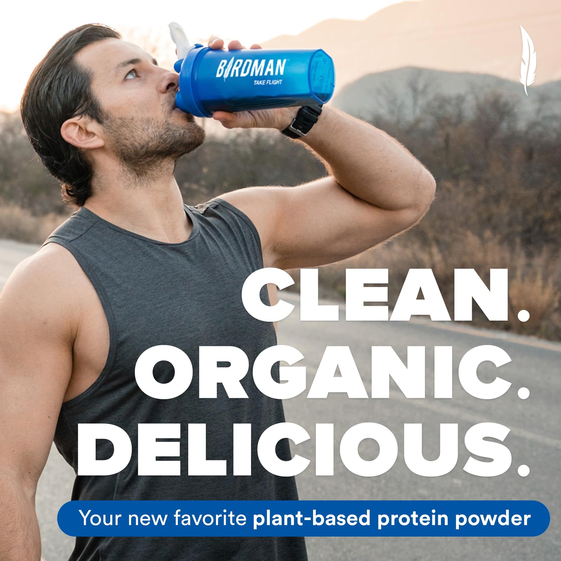 BIRDMAN Falcon Vegan Protein Powder Organic, Stevia & Sugar Free, Plant Based Protein BIRDMAN buy australia supplements
