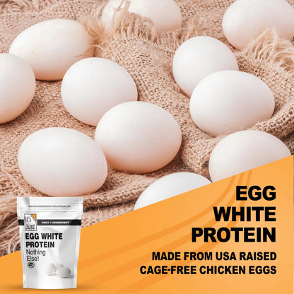 It's Just! - Egg White Protein Powder, Made in USA from Cage-Free Eggs, Dried Egg Whites (Unflavored, 8oz) It's Just!