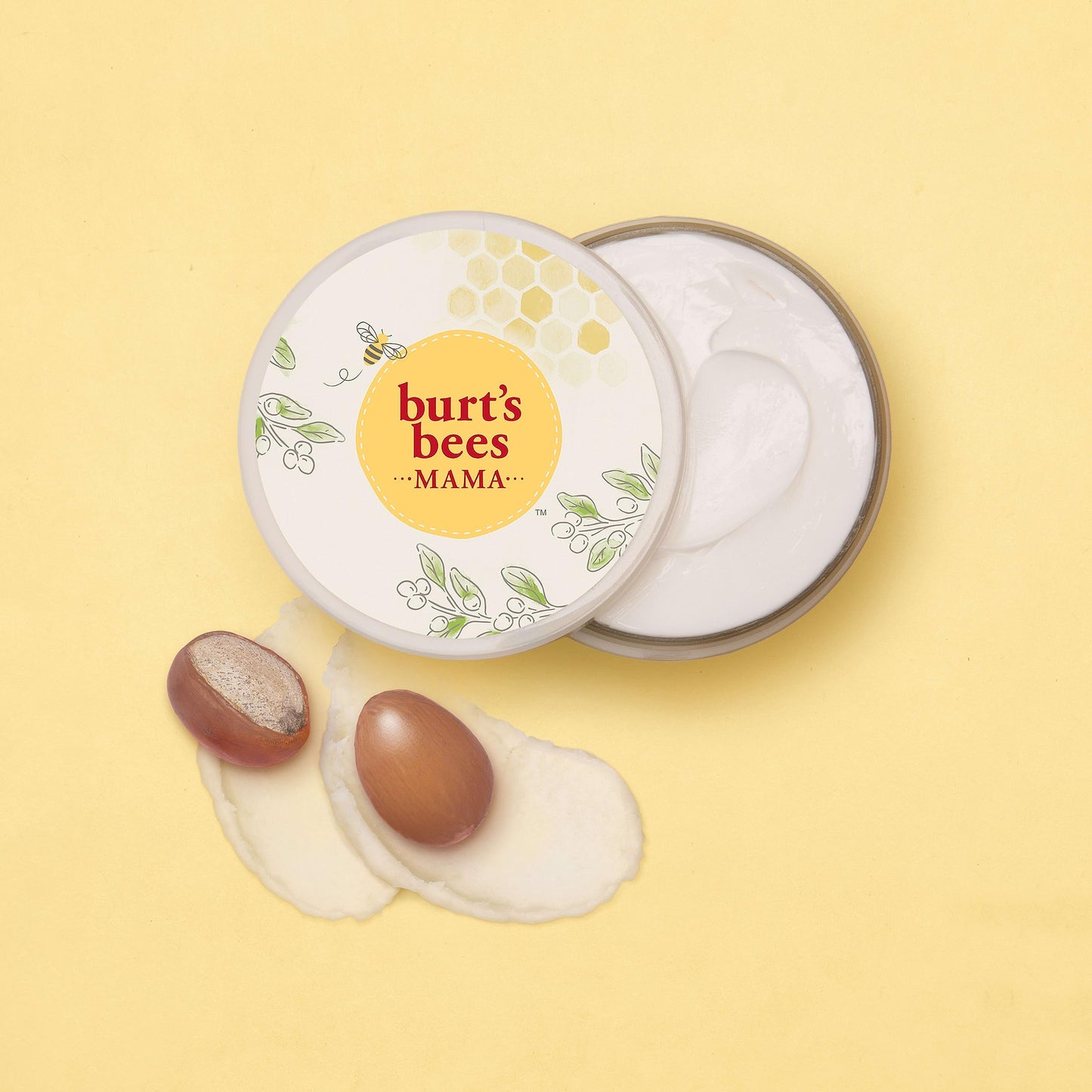 Burt's Bees Mama Belly Butter Stretch Mark Cream for Pregnancy Massages Body & Reduces Scar Appearance, Prenatal & Postnatal Tummy Skin Care Burt's Bees