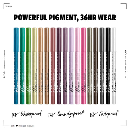NYX PROFESSIONAL MAKEUP Epic Wear Liner Stick, Long-Lasting Eyeliner Pencil - Pitch Black NYX PROFESSIONAL MAKEUP