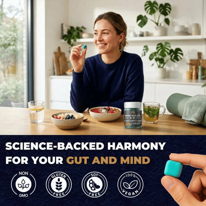 Gut Health & Bloating Relief Gummies – Digestion Support with Prebiotic Fiber, Inulin & Ashwagandha – Stress, Nervous Stomach, Sleep & Calm Support – Gut-Brain Axis Formula Global-List LLC