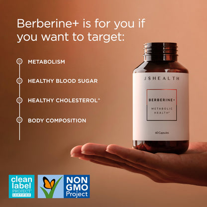 JSHealth Supplement with Berbevis for Metabolic Health Support. Higher Strength for Blood Sugar Already in the Normal Range and Body Composition JSHealth