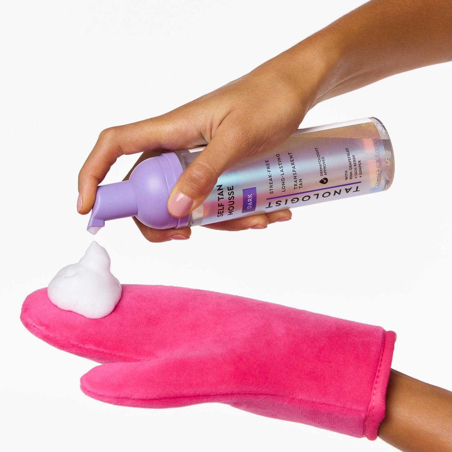 Tanologist Medium Self Tan Mousse, Self-Tanning Mousse, Streak-Free, Natural Glow, No Fake Tan Smell Or Orange Tone, Long Lasting Tanologist