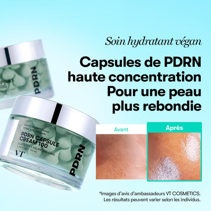 VT COSMETICS PDRN Capsule Cream 100, 1.69 fl. oz. VT COSMETICS