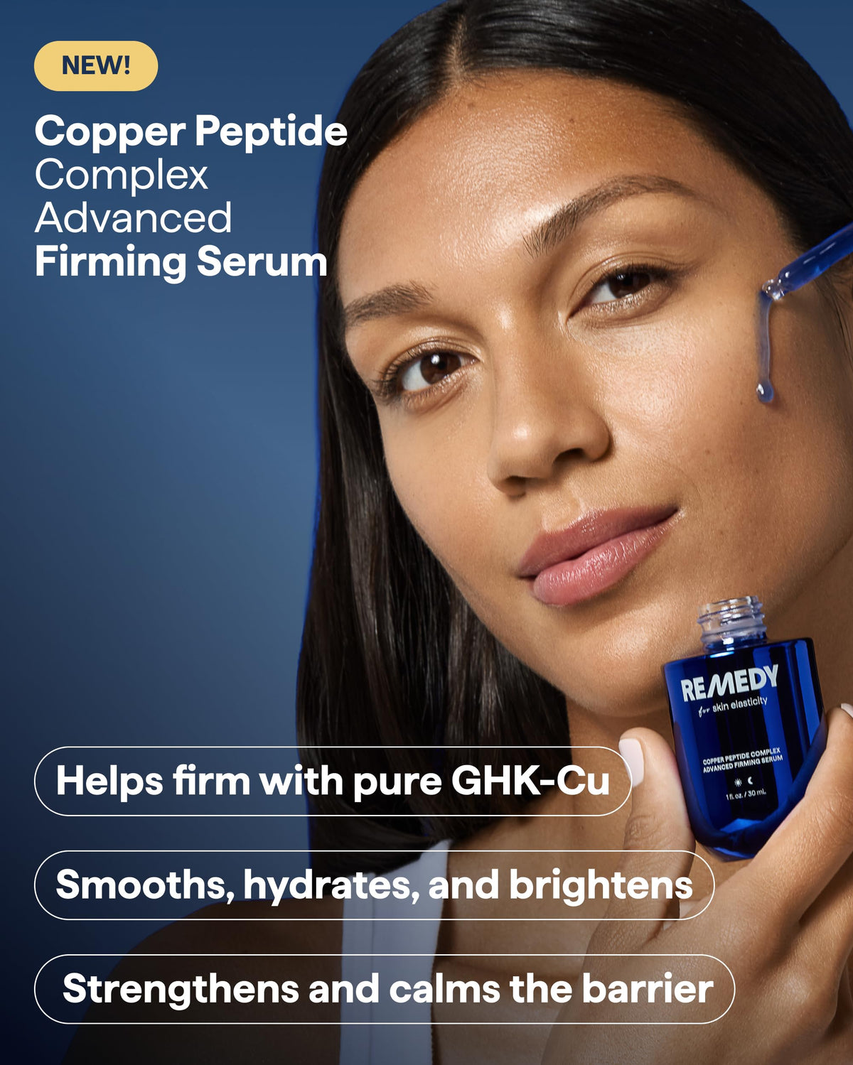 REMEDY Copper Peptide Complex Advanced Firming Serum for Skin Elasticity Remedy Science