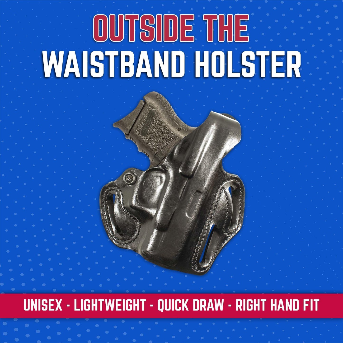 DeSantis Thumb Break Scabbard - OWB Gun Holster for Men and Women, Leather Belt Slide Holster for Pistols, Exact Molding, Secure and Highly Concealable OWB Carry Gsupps Australia