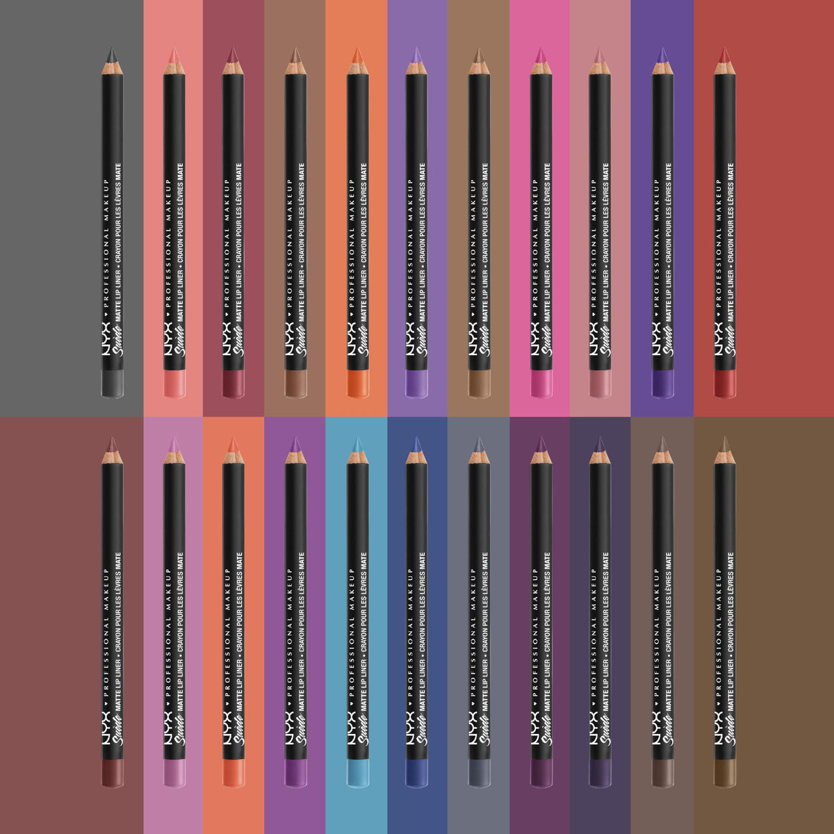 NYX PROFESSIONAL MAKEUP Suede Matte Lip Liner, Velvety-Smooth, Long-Lasting Formula For A Defined Lip Makeup Look - Cold Brew (Brown) NYX PROFESSIONAL MAKEUP