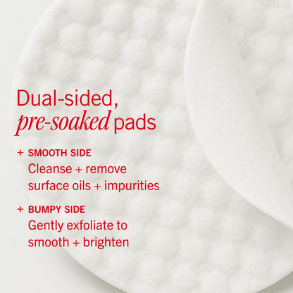 First Aid Beauty - Facial Radiance Pads with Glycolic & Lactic Acids, Daily Exfoliating Pads with AHA, Visibly Smaller Pores, Help Tone & Brighten Skin, One-Step Makeup Prep, Compostable, 60ct First Aid Beauty