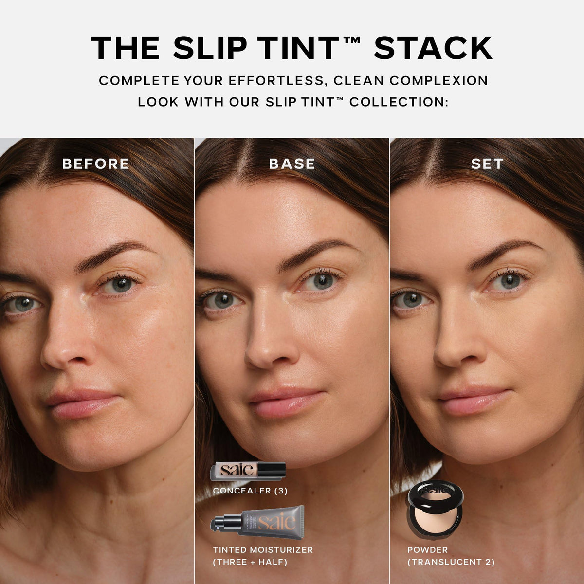 Saie Slip Tint Tinted Sunscreen for Face, SPF 35, Three + Half (1.35 oz) Saie