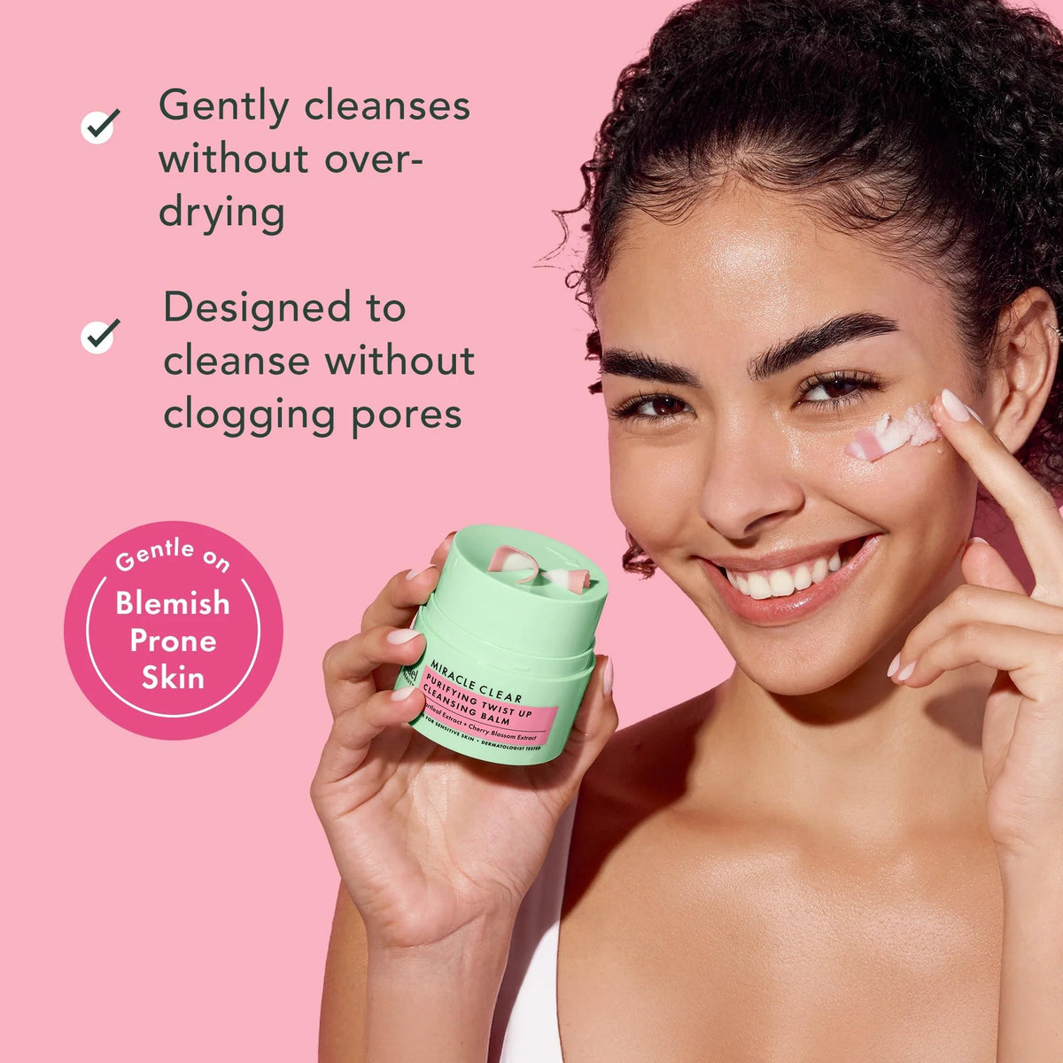 Rael Miracle Clear Facial Cleanser Face Wash (Cleansing Balm, 1.69 oz) Rael