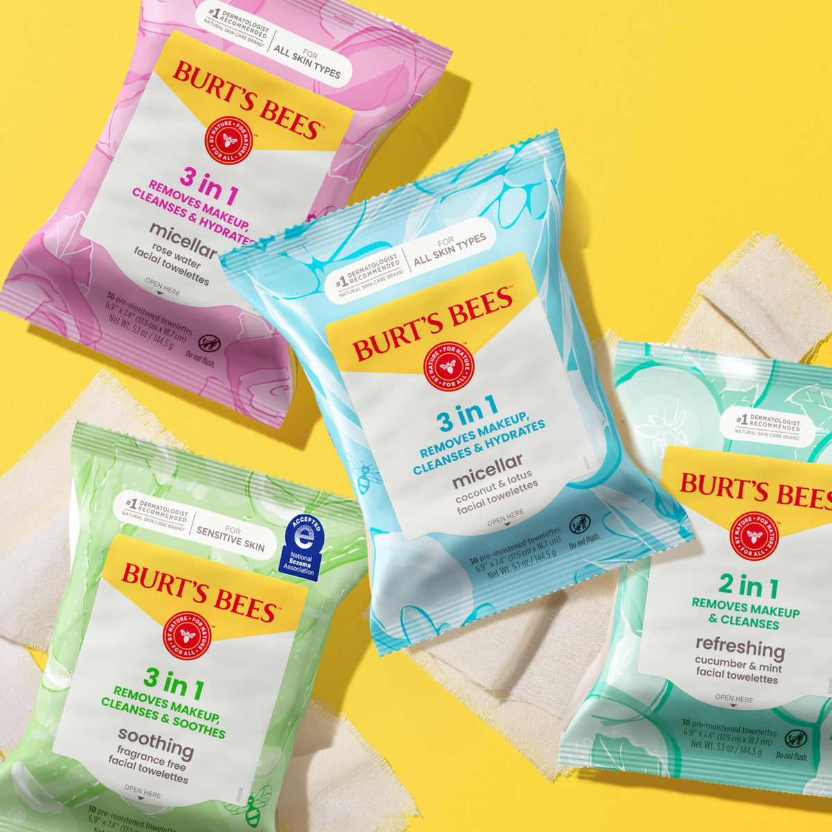 Burt's Bees Soothing Fragrance Free Facial Towelettes, 30 ct., Burt's Bees