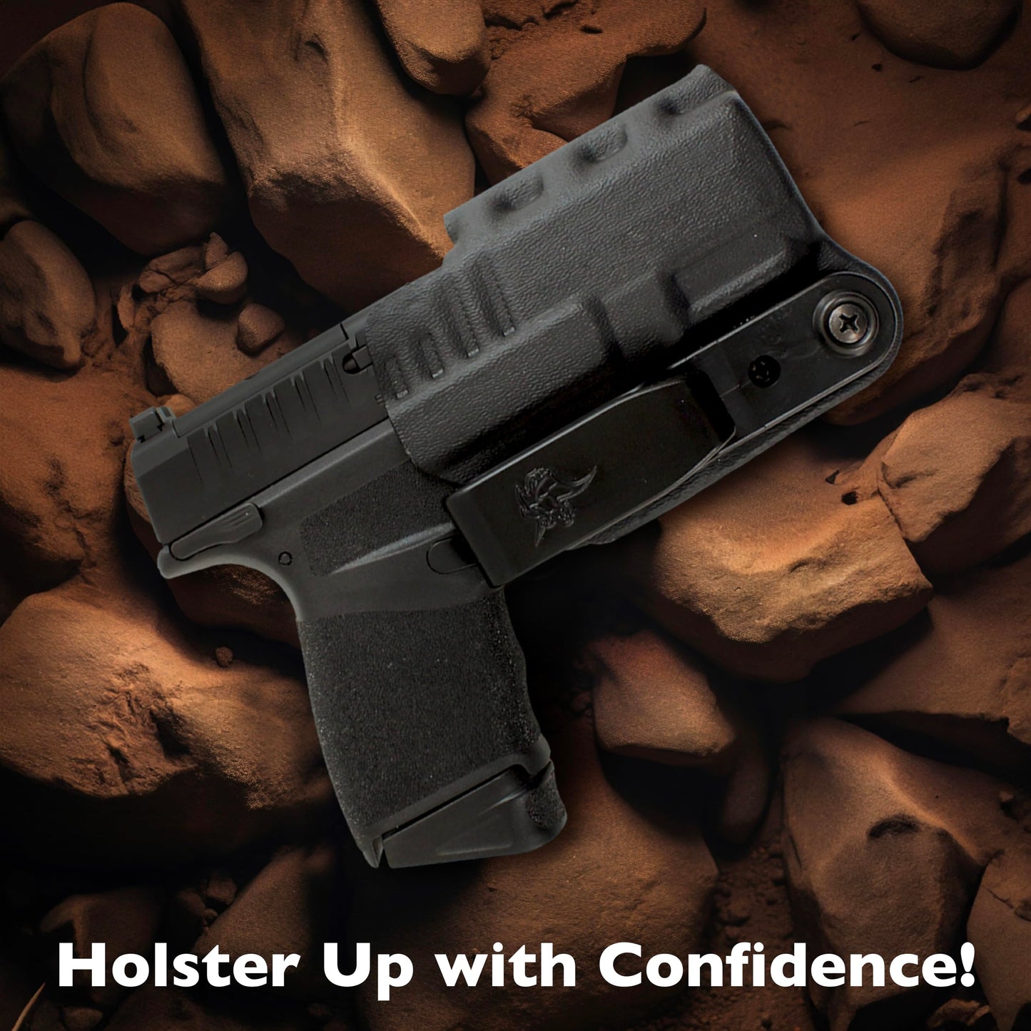 DeSantis Slim-Tuk - IWB Holster for Men and Women, Pistol Holster for Concealed Carry, Suitable for Appendix Wear, Ambidextrous, Made with Kydex, Adjustable Tension, Tuckable 360 C-Clip Gsupps Australia