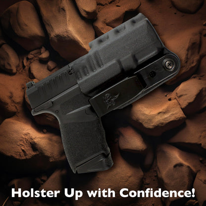 DeSantis Slim-Tuk - IWB Holster for Men and Women, Pistol Holster for Concealed Carry, Suitable for Appendix Wear, Ambidextrous, Made with Kydex, Adjustable Tension, Tuckable 360 C-Clip Gsupps Australia