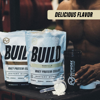 Outwork Nutrition Whey Isolate Protein Powder - Accelerates Muscle Building & Recovery - Low Lactose, Gluten-Free - Post Workout Supplement - Enhanced Protein Synthesis, Vanilla, 1.6lbs