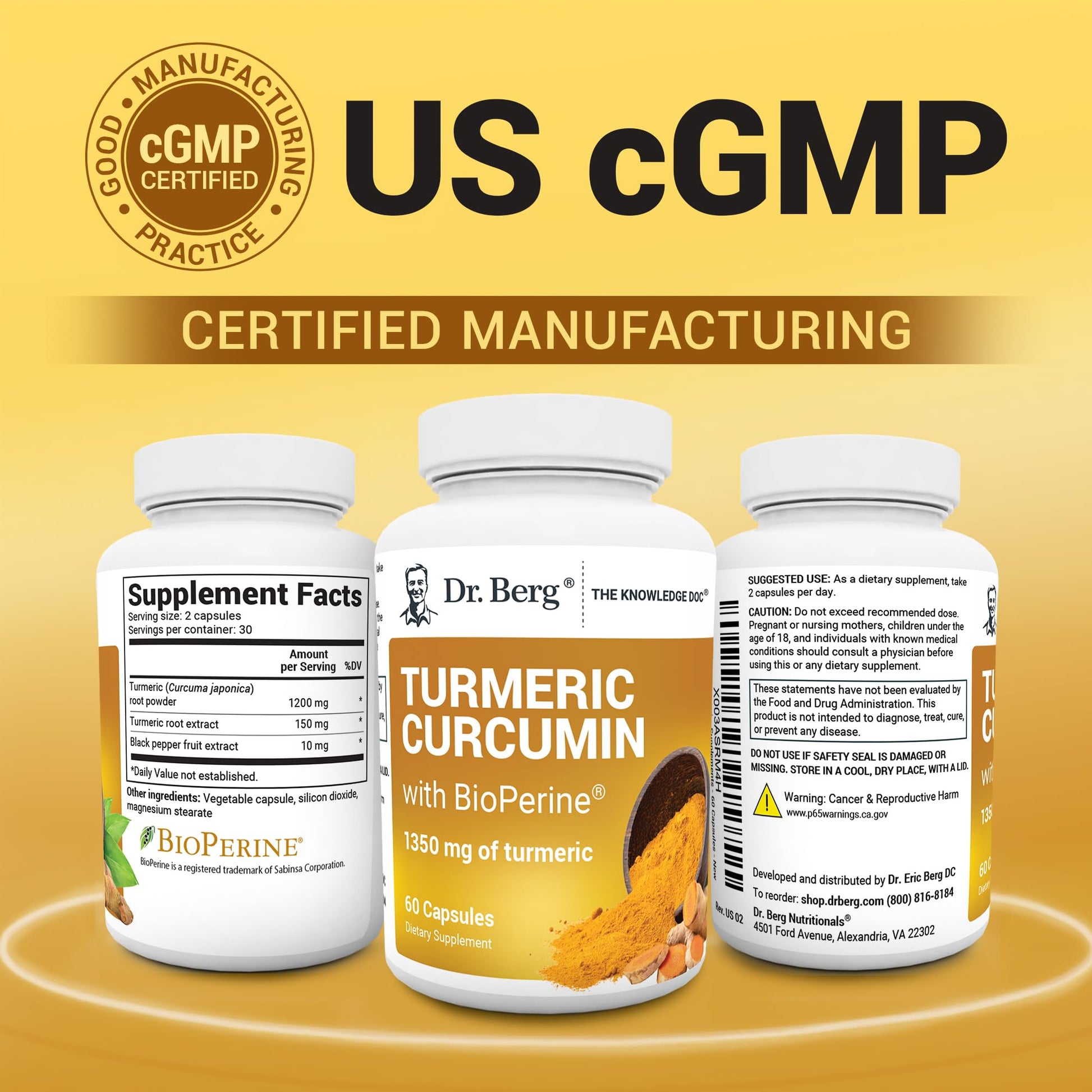 Dr. Berg (Only 2 Per Day) Turmeric Supplement with Black Pepper (BioPerine) - 1350 mg Turmeric Curcumin Supplement with 95% Curcuminoids – Turmeric Curcumin with Black Pepper – 60 Turmeric Capsules Dr. Berg Nutritionals buy australia supplements