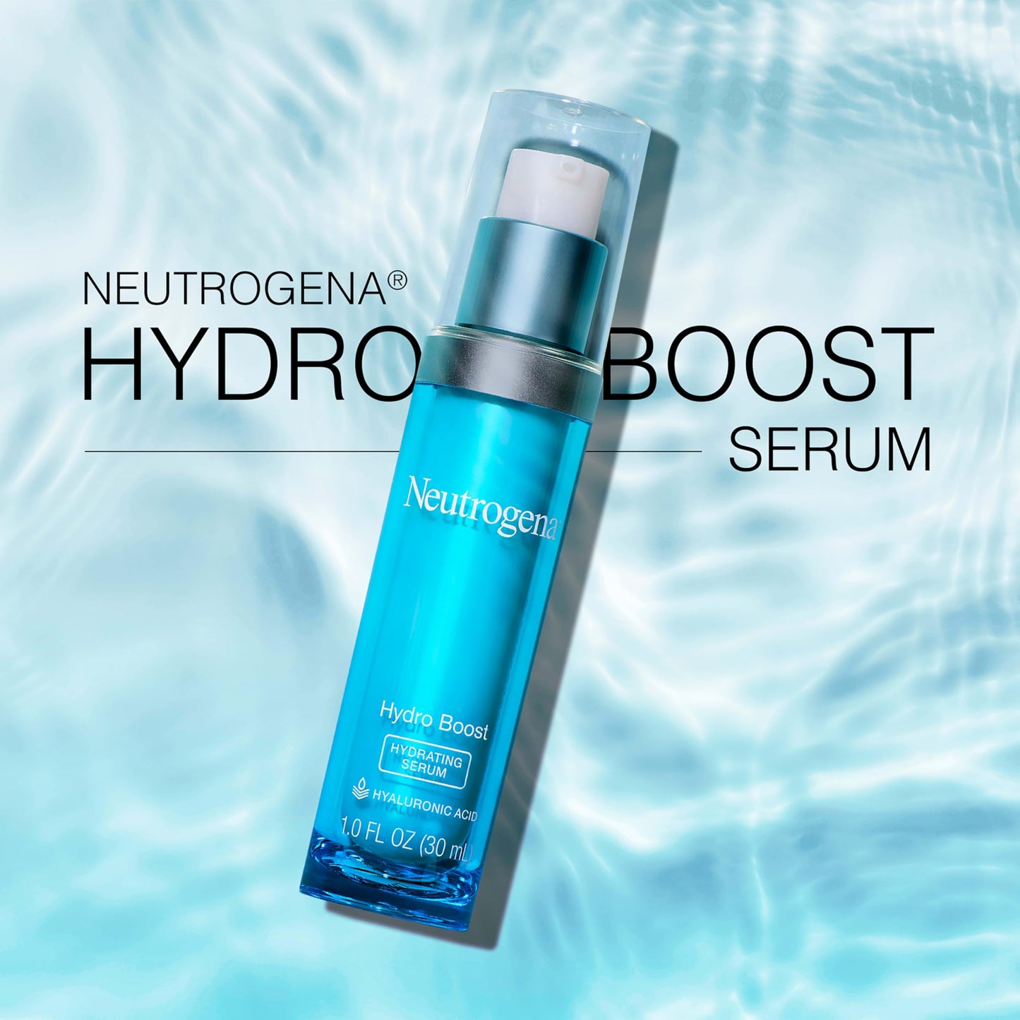 Neutrogena Hydro Boost Hydrating Hyaluronic Acid Face & Neck Serum, Fast-Absorbing Neutrogena