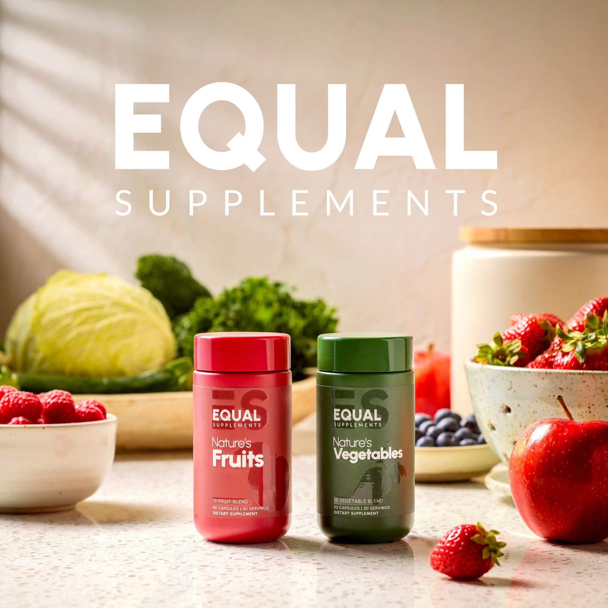 Equal Supplements Fruits and Vegetables Capsules | 2 Month Supply | GMP Certified-Manufactured in US | Fruit and Veggies Supplement for Balance | of Nature, Fruit and Vegetable Capsule for Adults Equal Supplements buy australia supplements