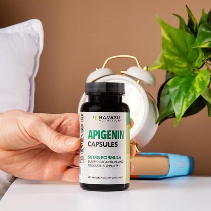 Apigenin Capsules 50mg, 60 Count, Sleep & Cognitive Support Supplement | Melatonin-Free Sleep Support, Chamomile Flavonoid for Relaxation & Cognitive Function, Vegan, Non-GMO, 2-Month Supply Gsupps Australia
