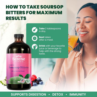 Sweet Support Stack – Soursop Capsules + Mixed Berry Bitters