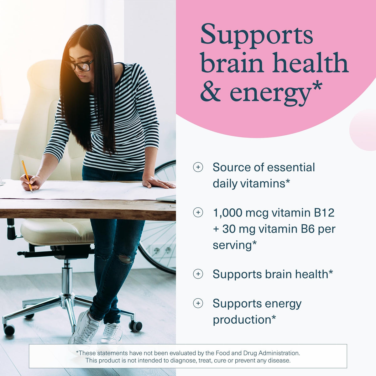 Youtheory B12B6 - Vitamin B12 & B6 - Supports Mood, Nervous System & Metabolism* - Aids Memory & Stress Management* Youtheory