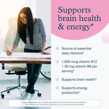 Youtheory B12B6 - Vitamin B12 & B6 - Supports Mood, Nervous System & Metabolism* - Aids Memory & Stress Management* Youtheory