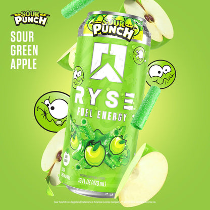 RYSE Fuel Energy Drink - Variety Pack - Sugar Free, Gluten Free & Vegan - 200mg Natural Caffeine, Taurine & Choline for Focus & Energy - No Artificial Colors - 16 fl oz Cans (12-Pack)