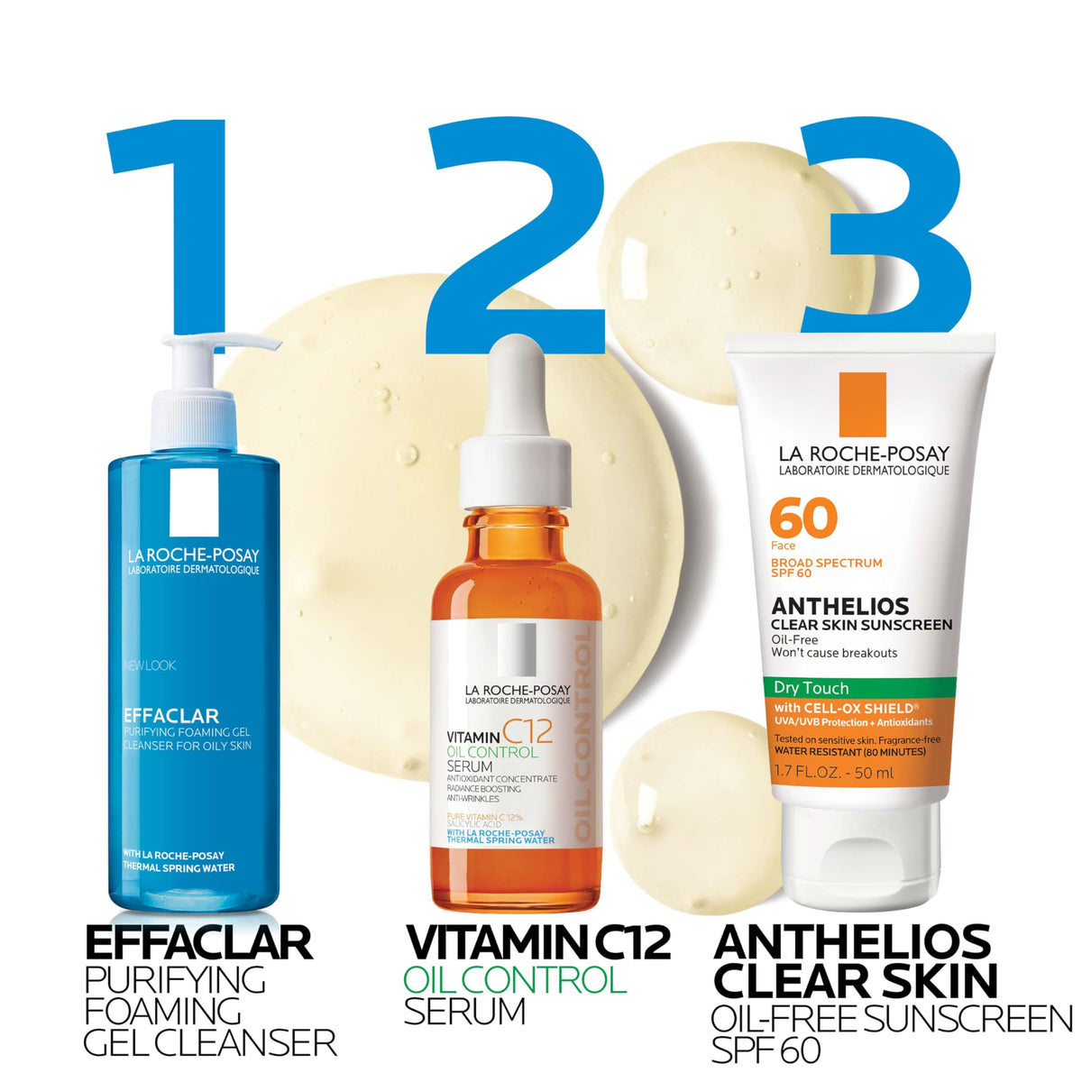 La Roche-Posay Pure 12% Vitamin C Serum with Hyaluronic Acid, 1.01 fl oz La Roche-Posay