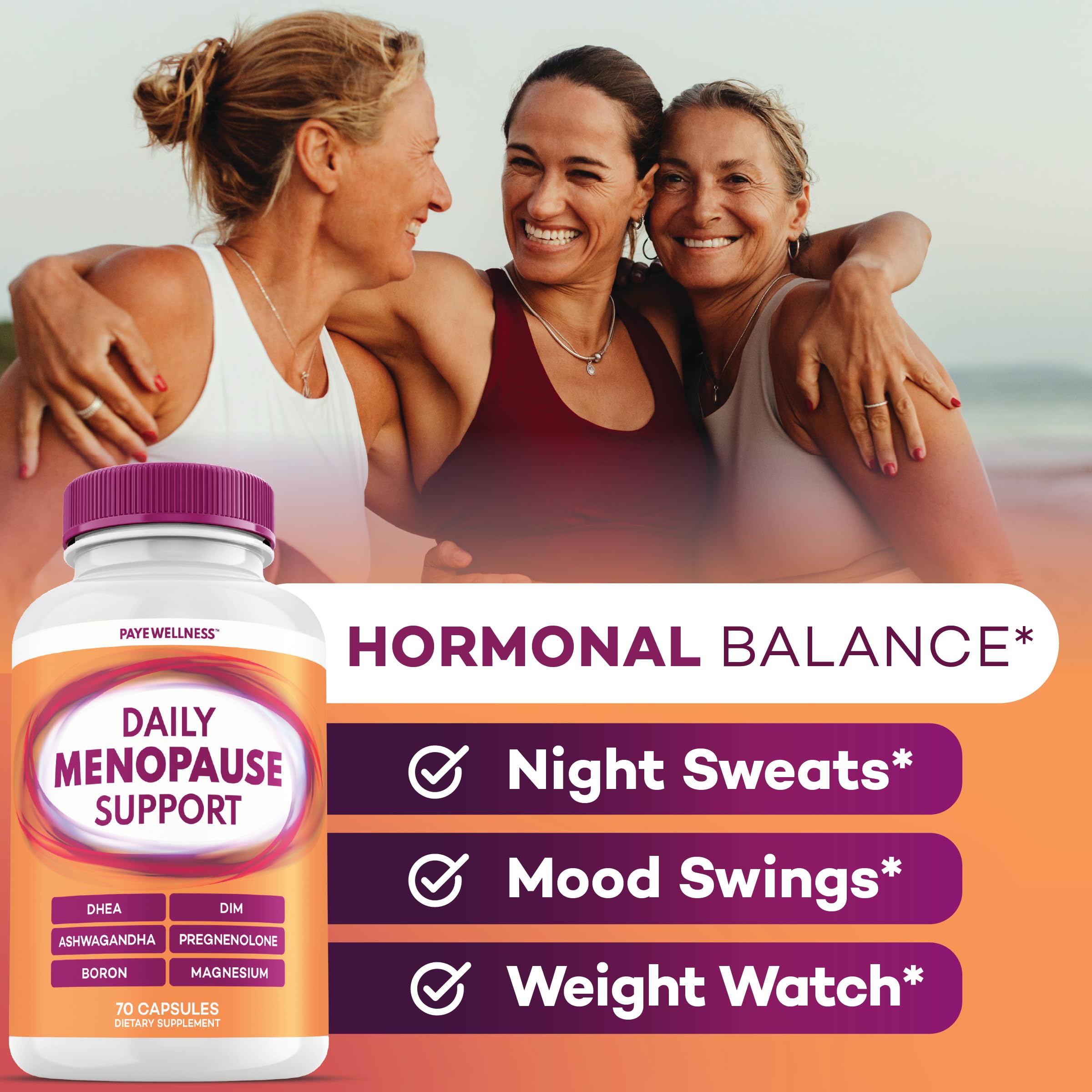 Menopause and Perimenopause Supplement for Women 10-1 Relief Formula for Hot Flashes, Night Sweats, Mood, Energy & Hormone – DIM, Ashwagandha, Vitamin D, DHEA, Zinc, Magnesium 2-Pack, 140 Capsules PAYÉ buy australia supplements