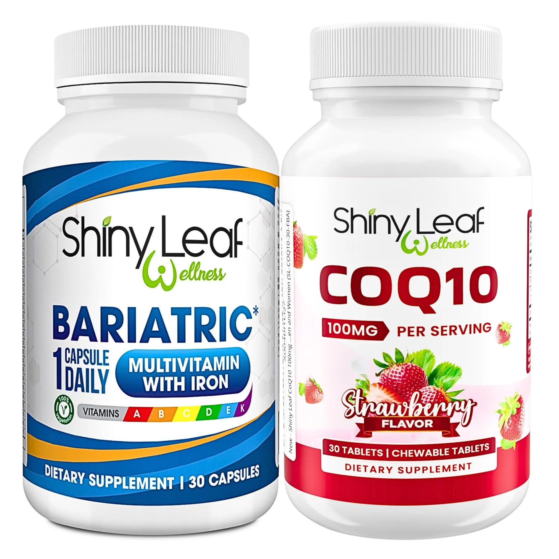 Bariatric Multivitamin with Iron One Capsule Per Day and CoQ10 100mg Supplement for Brain Health and Energy Management Shiny Leaf buy australia supplements