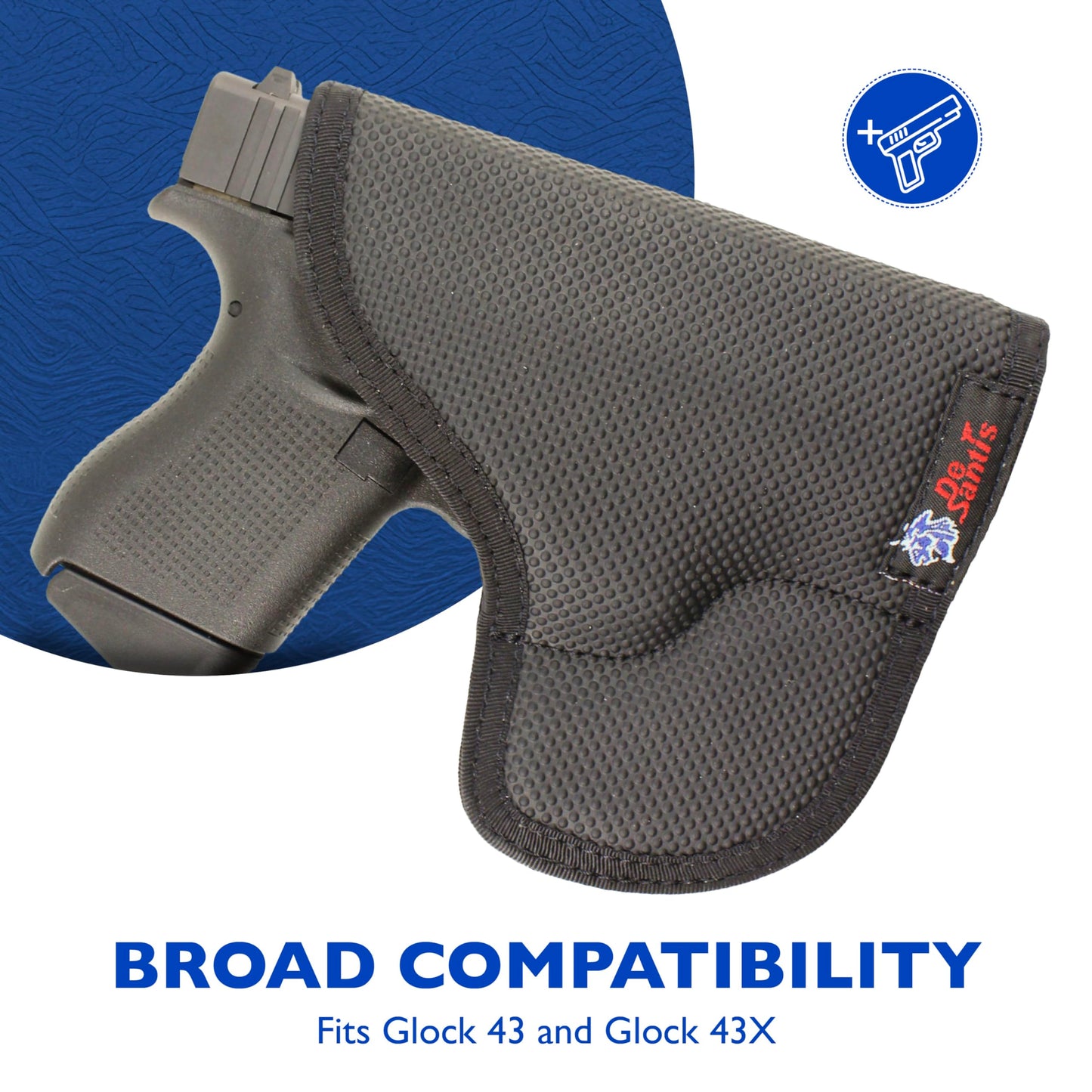 DeSantis Nemesis - Gun Pocket Holsters for Concealed Carry, Concealed Pocket Holster for Pistols, Revolvers, Soft, Designed for Comfort & Discreet Carry, Ambidextrous Gsupps Australia