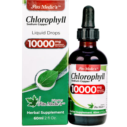 FITO MEDIC'S Lab | Liquid Chlorophyll | Chlorophyll Liquid Drops | 50 mg 200:1 Ratio Extract per Serving. FITO MEDIC'S