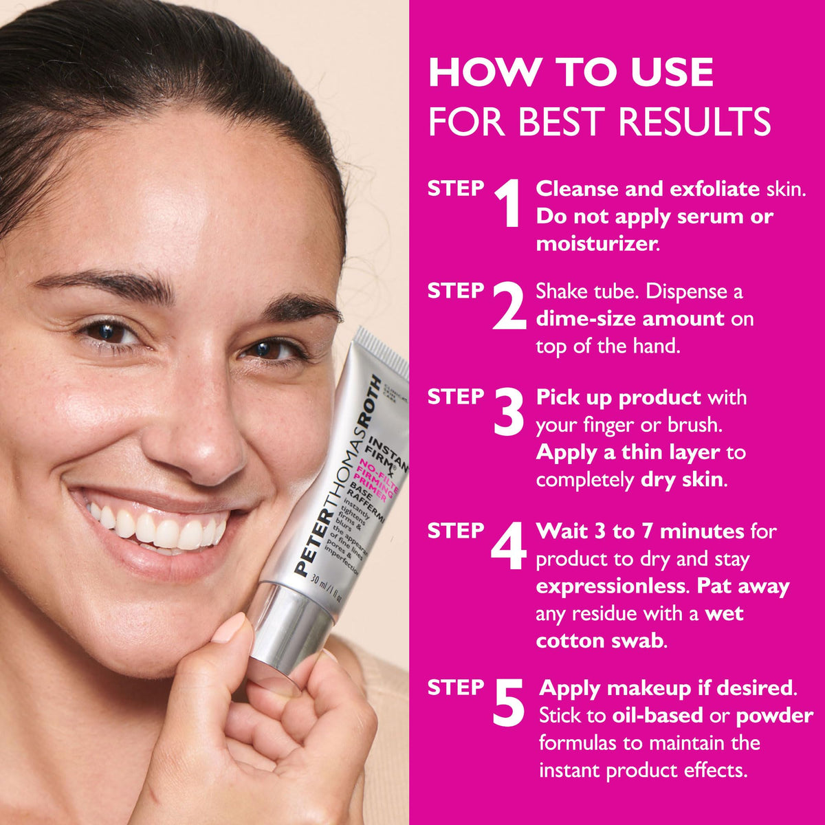 Peter Thomas Roth | Instant FIRMx® No-Filter Primer, Instant Skin Tightener, Skin Firmer, Makeup Primer For Face, Blurring Face Primer Peter Thomas Roth