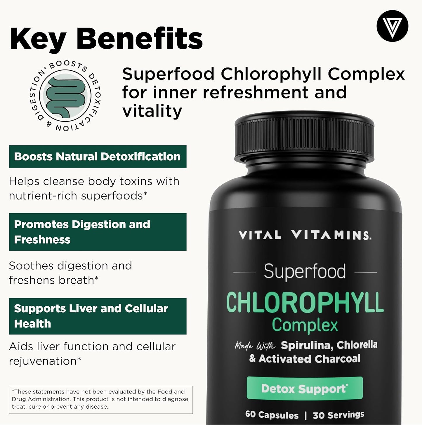 Vital Vitamins Multi Collagen Capsules + Chlorophyll Complex Capsules Gsupps Australia