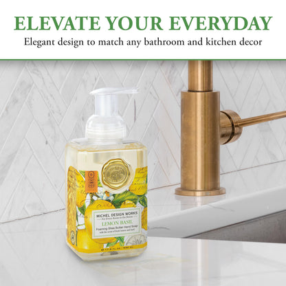 Michel Design Works Foaming Hand Soap, Lemon Basil, 1-Pack, 17.8 Fl oz Each Michel Design Works