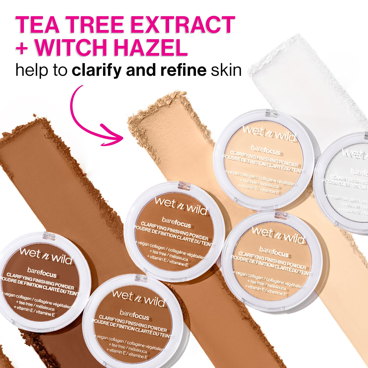 wet n wild Bare Focus Clarifying Finishing Powder | Matte | Pressed Setting Powder Light-Medium wet n wild