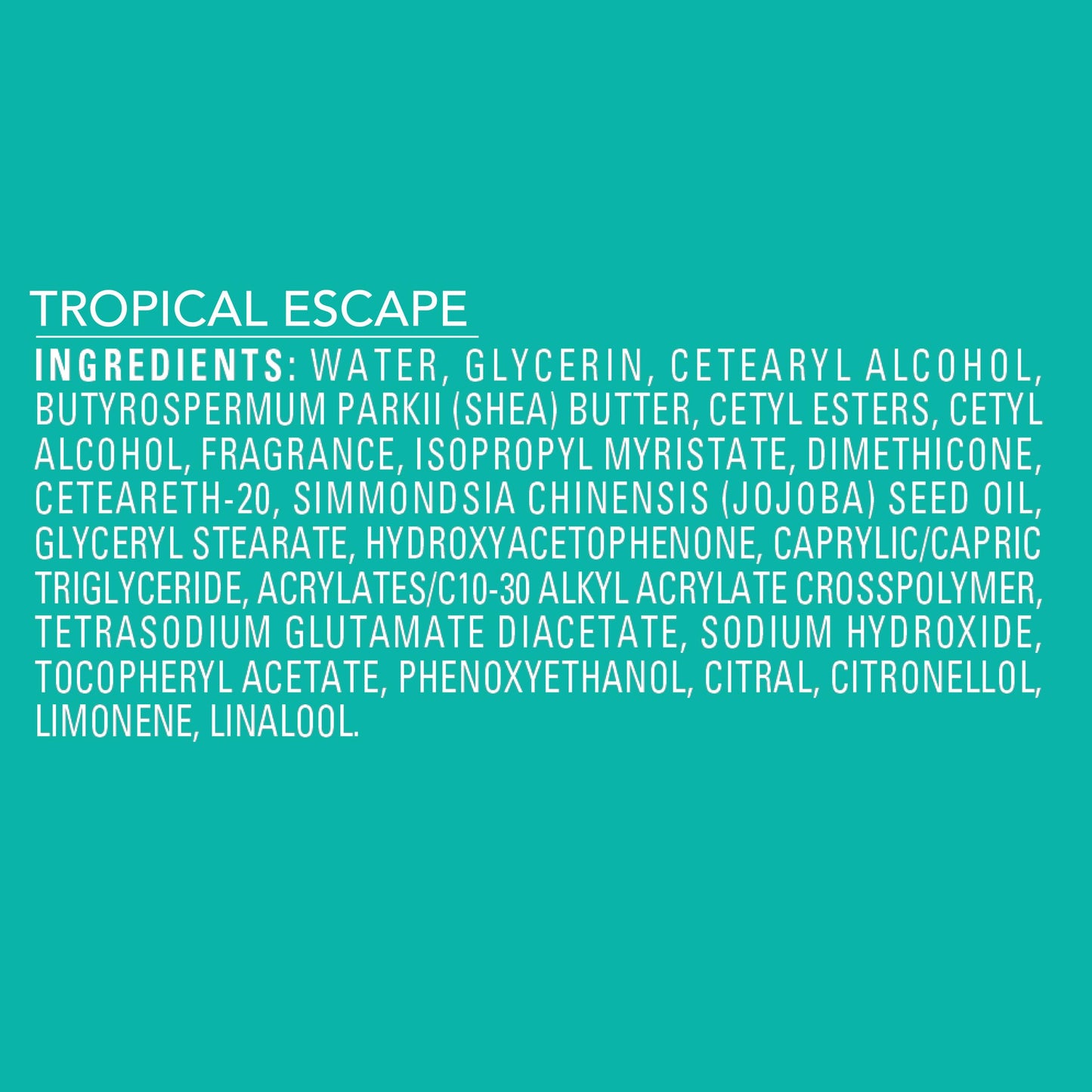 Jergens Shea Fusion Tropical Escape Body Lotion, Moisturizer with Shea Butter & Vitamin E, 14 Fl Oz Jergens