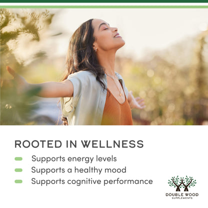 Rhodiola Rosea Supplement 500mg, 120 Vegan Capsules (Third Party Test, Gluten Free, 3% Salidrosides, 1% Rosavins Extract) for Performance, Double Wood Supplements