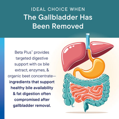 Biotics Research Beta-Plus™ Nutritional Ox Bile Salts Digestive Enzymes Supplement for Bile Production for No Gallbladder-Supports Overall Liver Function, BIOTICS RESEARCH