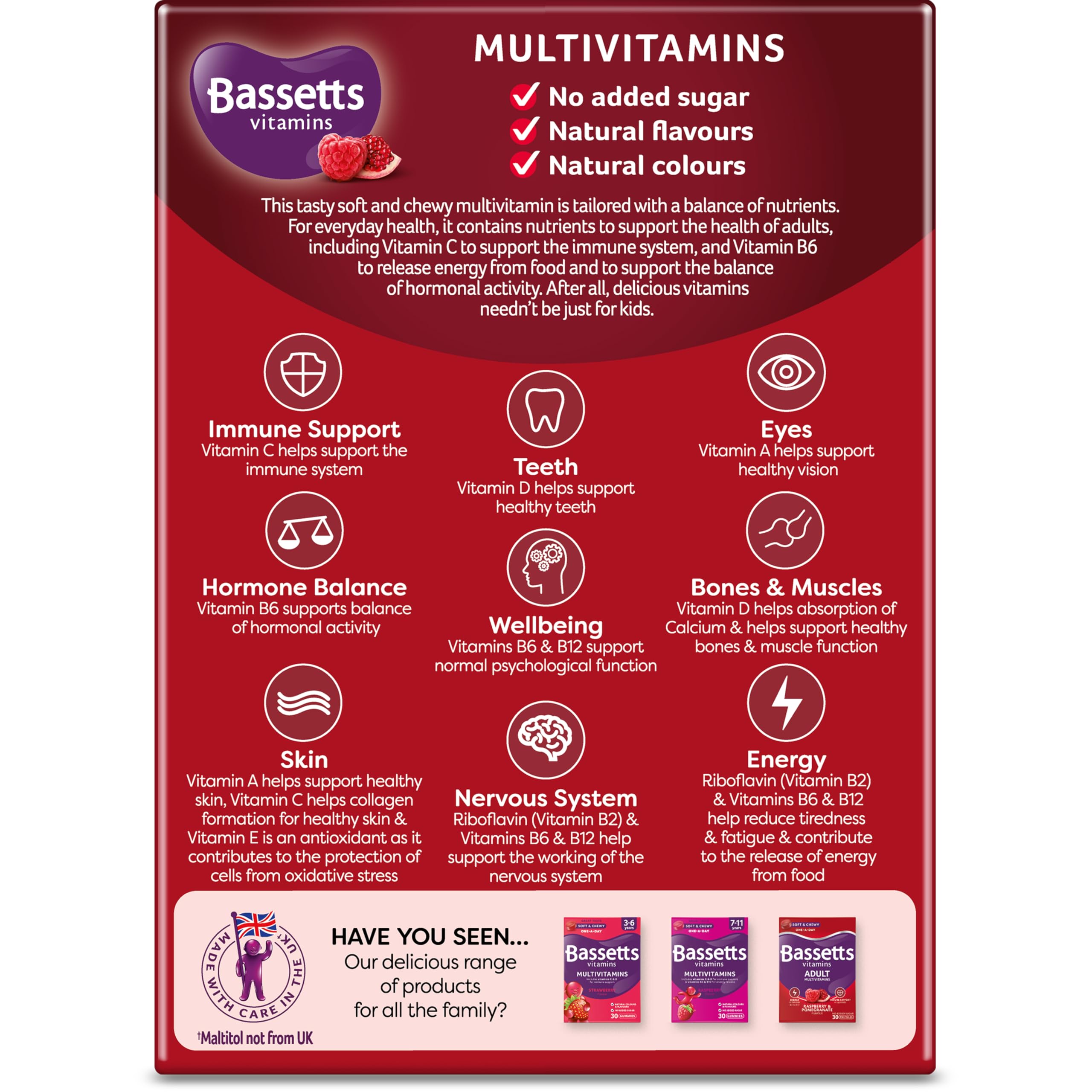 Bassetts Vitamins Adults Multivitamins, 60 Pastilles Bassetts Vitamins buy australia supplements