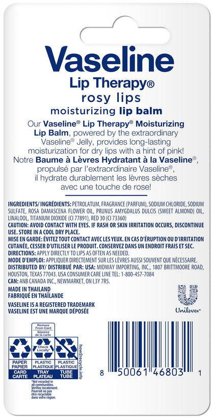 Vaseline Lip Therapy Rosy Lips Moisturizing Lip Balm - Twin Pack (2-Pack) Vaseline