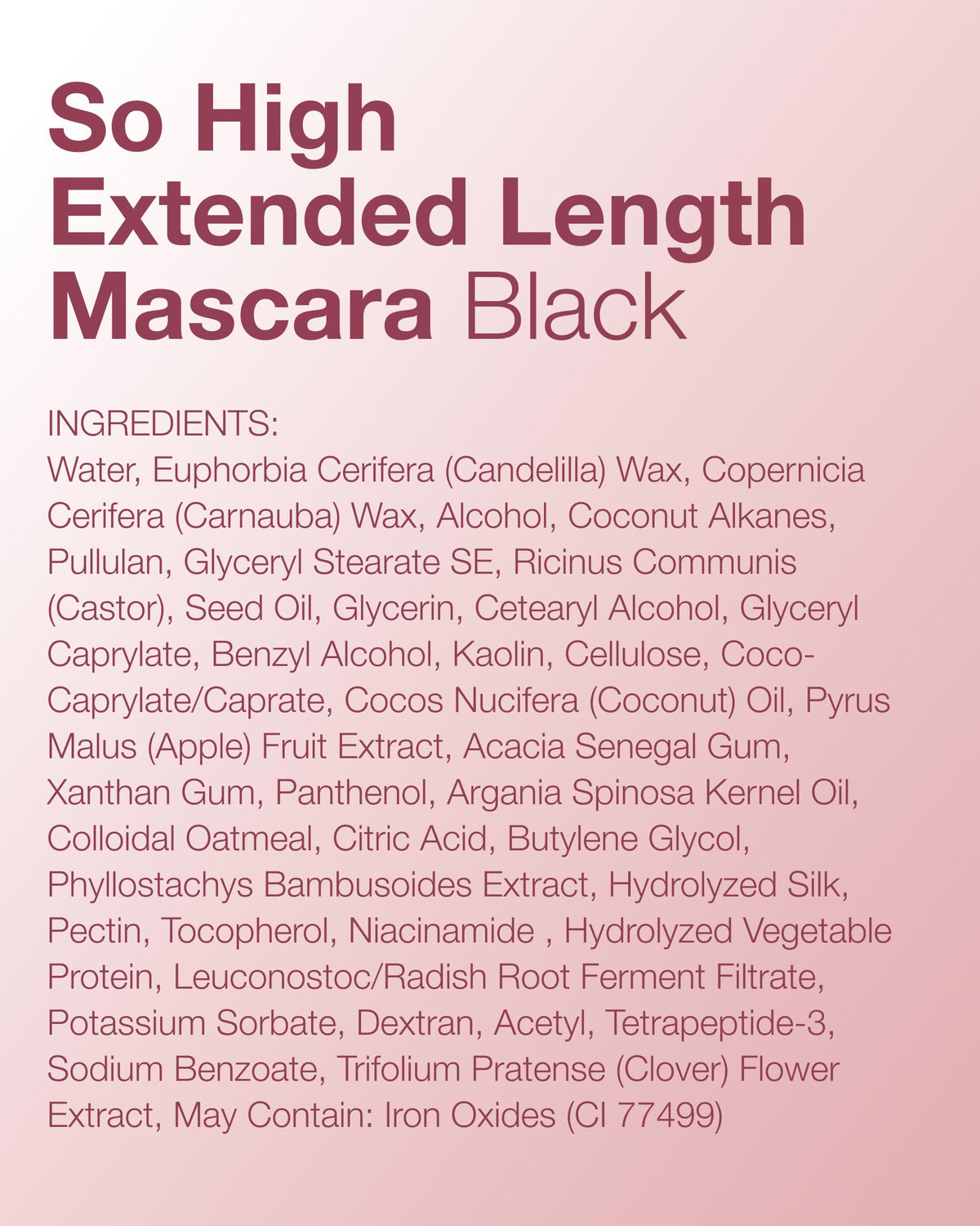 Mineral Fusion So High Extended Length Mascara (Black) Mineral Fusion