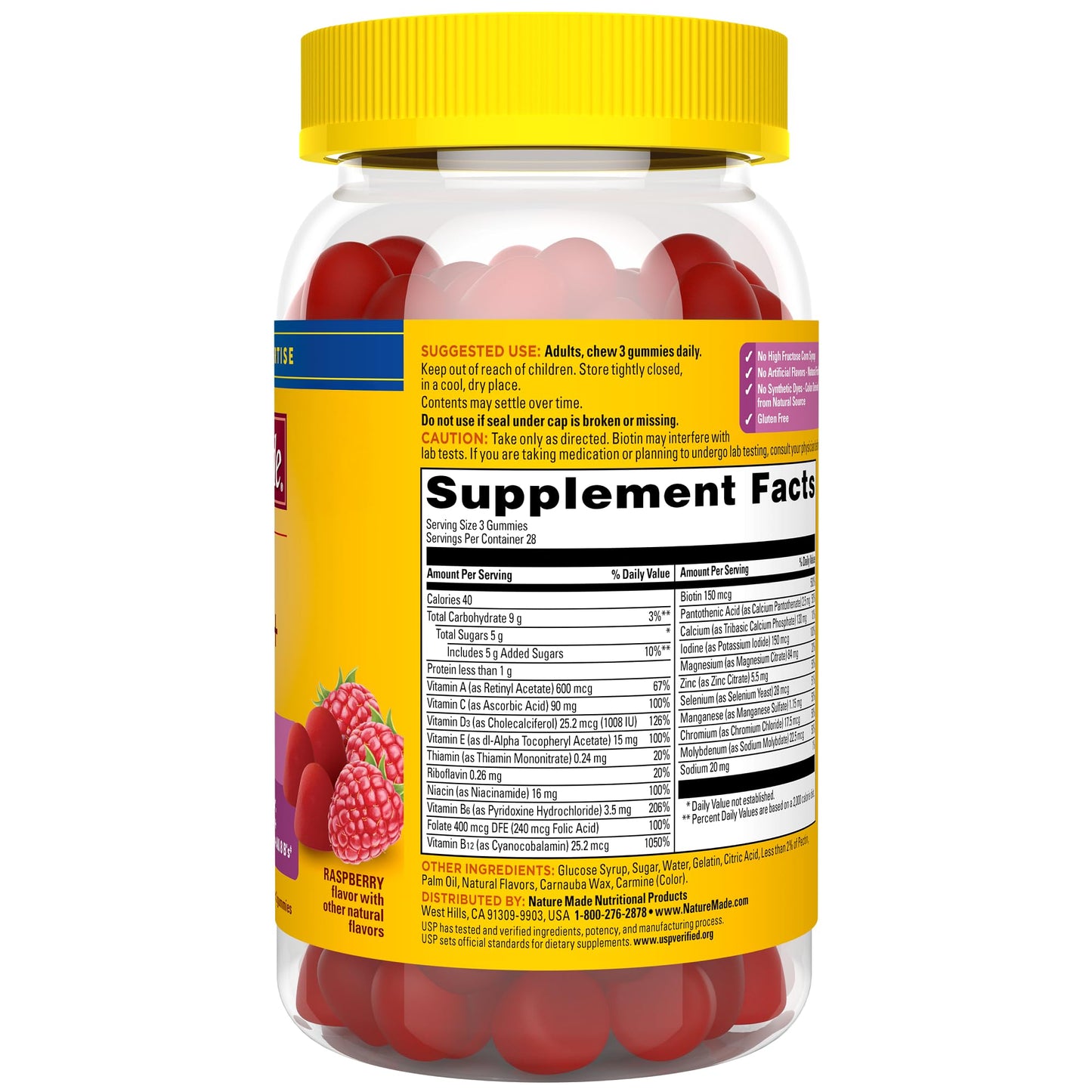 Nature Made Advanced Multivitamin Gummies 50 + for Her, Womens Multivitamins Gummies with Magnesium Citrate, Vitamin D3, Zinc Nature Made