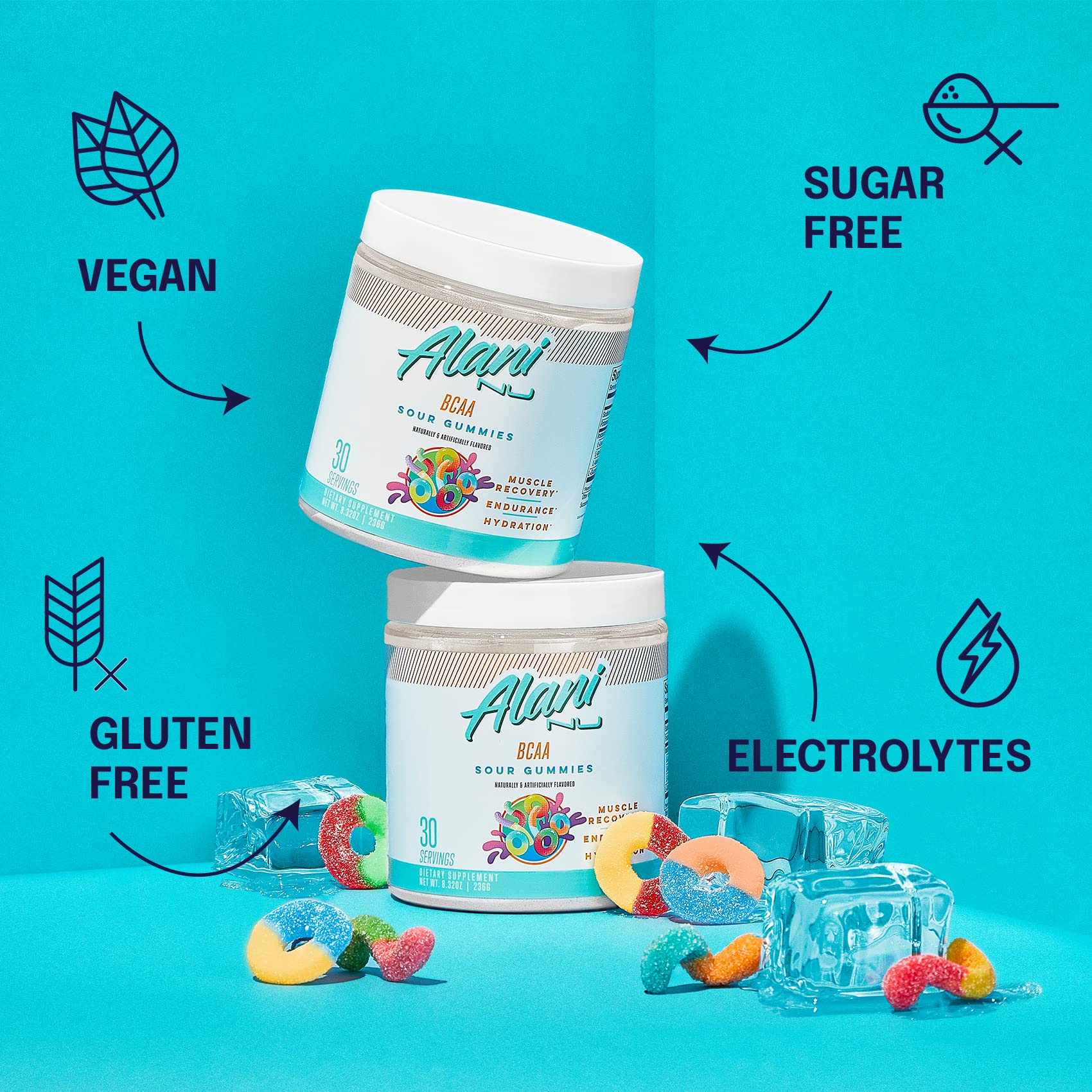 Alani Nu Breezeberry Pre Workout and BCAA Sour Gummies Post Workout Powder Bundle Alani Nu buy australia supplements