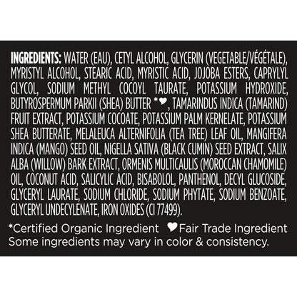 Sheamoisture Facial Wash and Scrub for Blemish Prone Skin African Black Soap to Clarify Skin 4 oz Shea Moisture