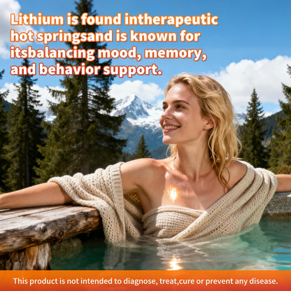 Lithium Orotate 5mg 10mg Gummies Lithium Supplements with Vitamin B, Magnesium & Selenium for Mood Support, Stress Relief, Brain Health, Non-GMO, Vegan, Gluten Free Hovika