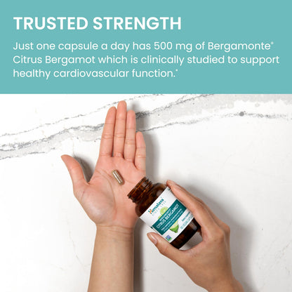Himalaya Citrus Bergamot, Herbal Supplement for Daily Wellness, Vegan, Gluten Free, 500 mg Bergamonte® Extract, 60 Capsules Himalaya