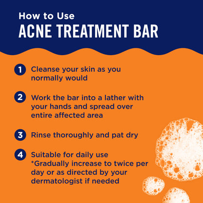PanOxyl Acne Treatment Bar with 10% Benzoyl Peroxide, Maximum Strength Bar Soap for Face, Chest and Back, Benzoyl Peroxide Soap Body Wash, Vegan, For Acne Prone Skin, 4 oz PanOxyl